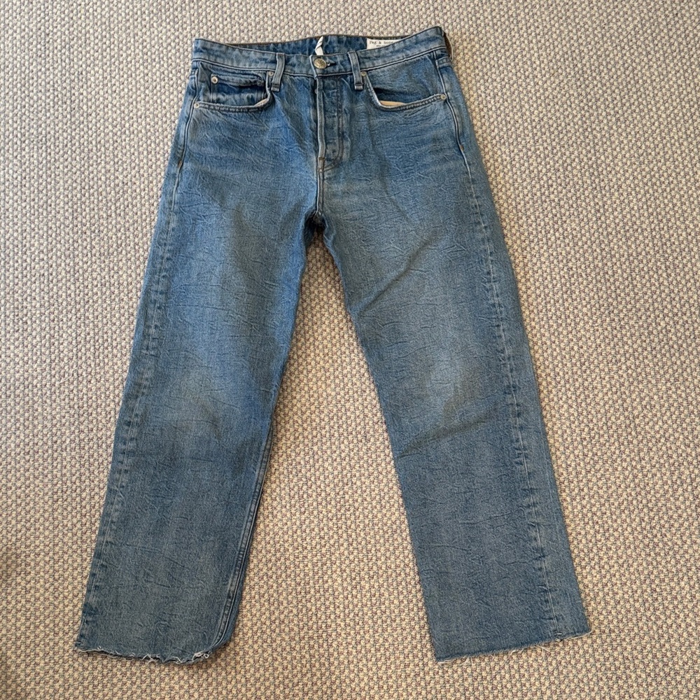 rag & bone Women's Blue Flare Jeans